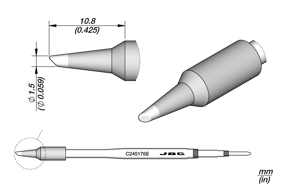C245176E - Bevel Cartridge Ø 1.5
